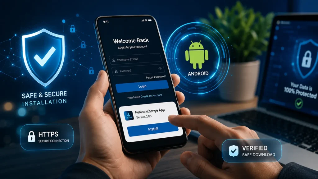 Funinexchange Android app download with secure installation and verified APK protection